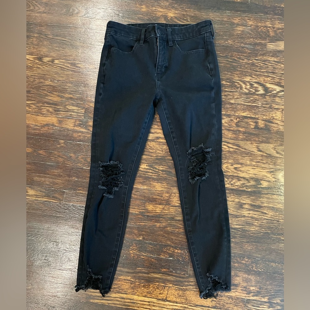 AE ripped jeggings